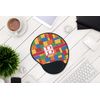 Personalized Building Blocks Mouse Pad with Wrist Support