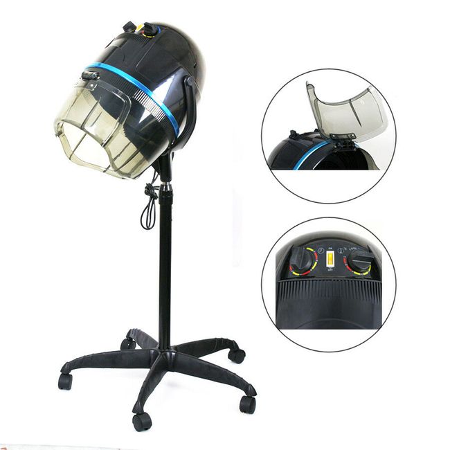 1300W Hair Bonnet Dryer Hot Perm + Portable Deep Basin Salon Shampoo Bowl