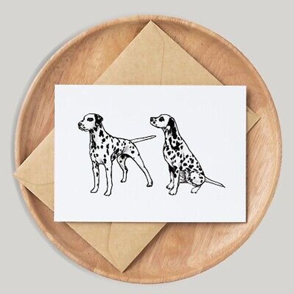 Dalmatian Dog Card, By Artist Gemma Keith, Birthday Card, Blank Card, Pets