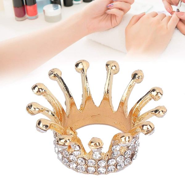 Nail Art Pinselhalter, Crown Design Nail Art Pinselhalter Nail Pen Pinselhalter Nail Art Malerei Pen Brush Stand Nail Art Equipment Professional für Salon Home(3#)