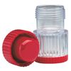 Acu-Life Pill Crusher and Grinder, Daily Usage, Safely Crushes Pills, Vitamins, Tablets, Accurate and Easy to Use, Includes Storage Container, Transparent/Red, BPA Free