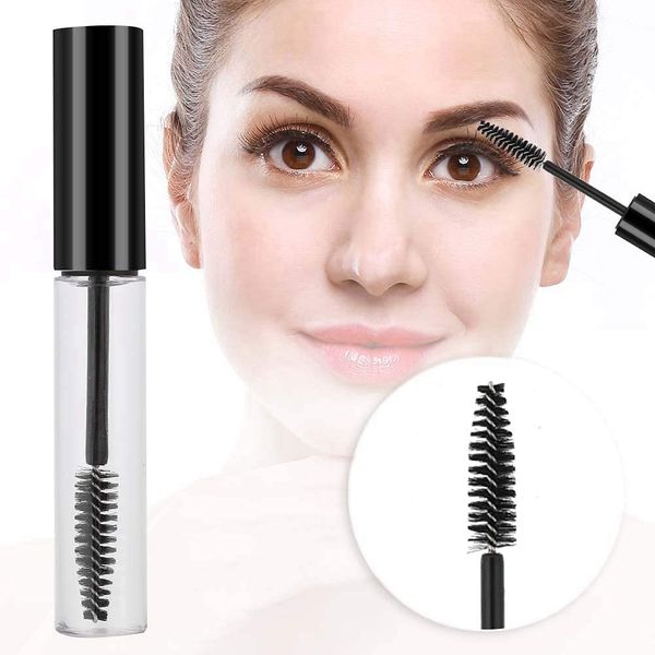 TMISHION Mascara, 10ml Empty Container with Eyelash Wand, Reusable Refillable DIY Bottle, 4# Black