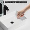 FunnAura 2PCS Bathroom Sink Plug Replacement, Push Down Kitchen Sink Accessories (1.4inch)