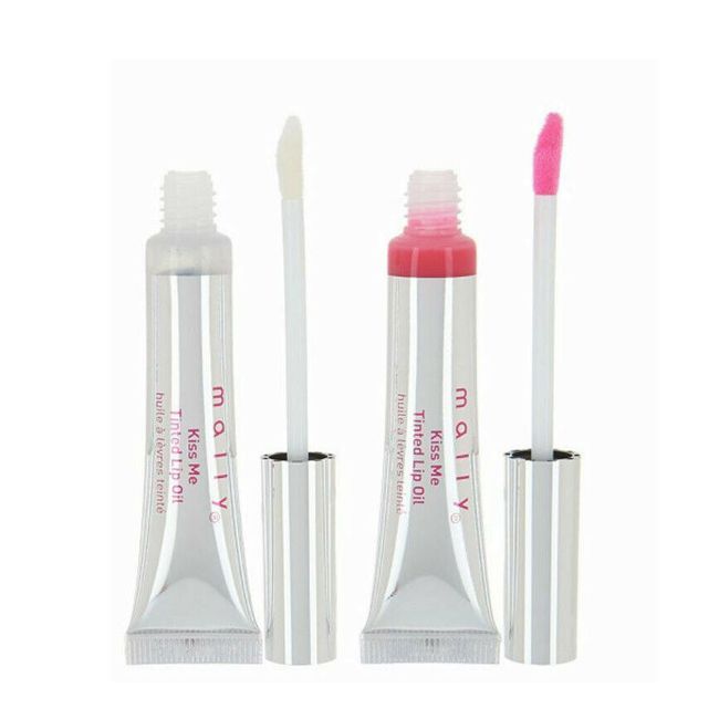 2-pk Mally Kiss Me Tinted Lip Oil - Color Treatment - NEW