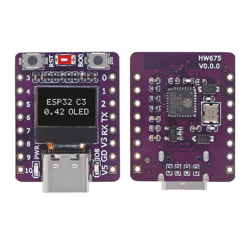 2PCS ESP32-C3 0.42-inch OLED Development Board ESP32 Supermini Development Board WiFi BLE