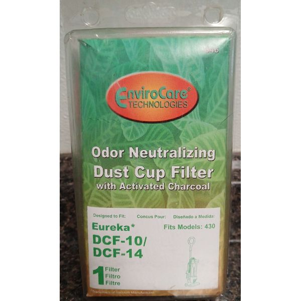 ENVIROCARE EUREKA DCF-10/DCF-14 HEPA W/CHARCOAL DUST CUP FILTER