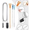 5PCS Drain Cleaner Tool Set, Outdoor & Plug Unblocker, Reusable for Bathroom, Shower & Kitchen