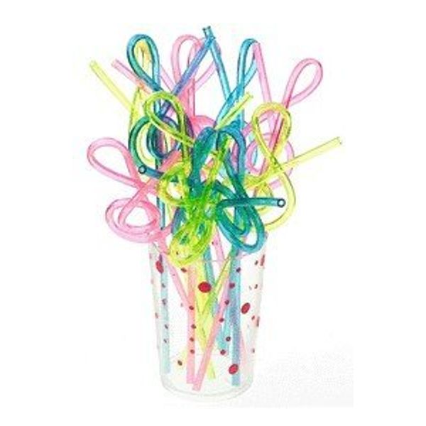 Gift House Music G-Clef Shaped Straws (12 & Pack)