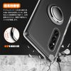 Compatible Xperia 1 VII Case with Ring, Transparent, Xperia 1 VII Smartphone Case, Ring, Clear, Silicone, Thin, Stand Function, Shockproof, Durable, Anti-Slip