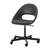 Ikea ELDBERGET/MALSKAR: Swivel Chair with Pad Black/Dark Gray (093.319.01)