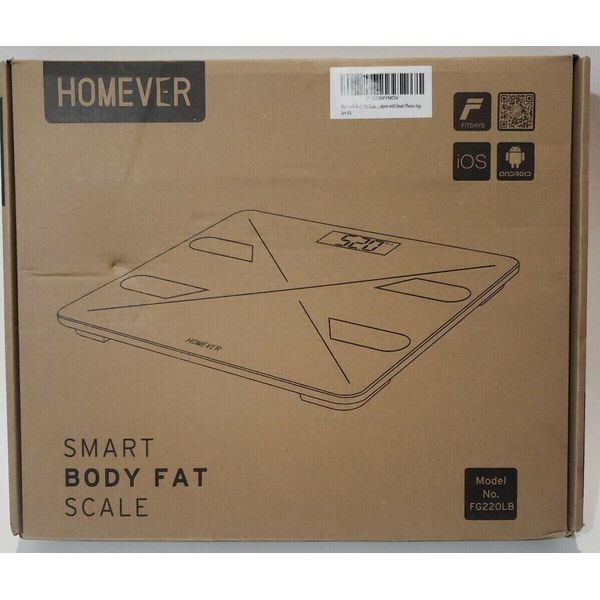 Homever Body Fat Scale Smart Wireless Digital Bluetooth BMI Body Weight Scale