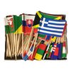 WindStrong Box of 100 Multicolor World Flags Toothpick Flags, Perfect for Parties and Dinner Decorations, 1.5 Inches x 1 Inch