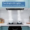 30in Built-In/Insert Range Hood 900CFM Kitchen Stove Vent 3-Speed Touch Control