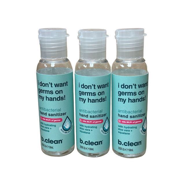 B.Tan B.Clean - I Don't Want Germs On My Hands...  Hand Sanitizer (pack 3)