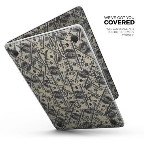 Design Skinz Hundred Dollar Bill Full-Body Wrap Scratch Resistant Decal Skin-Kit Compatible with MacBook 15" Pro w/TB (A1990)