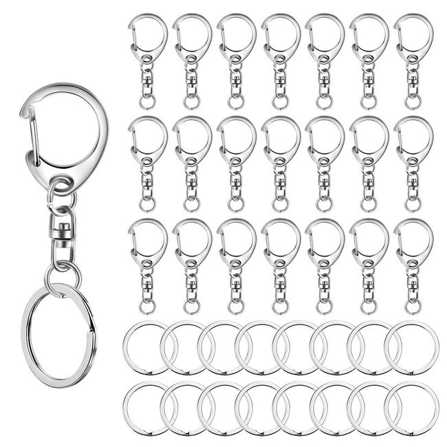 Key Chain Metal Fittings, Strap, Keychain, Parts, Key Ring, Nascan, Swivel Hook, Flat Keyring, Handicraft Supplies, Handicraft Supplies, Handmade, Accessories, Handmade, Materials, DIY, Auxiliary