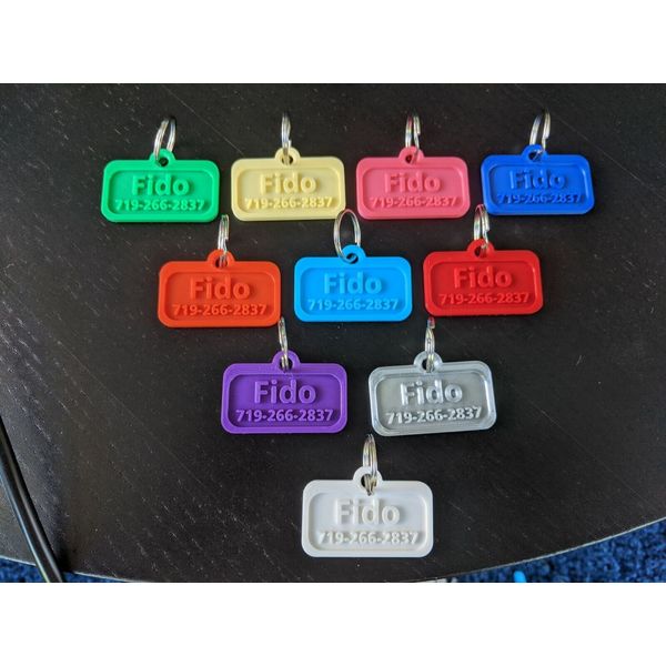 Pet tags non metal. Pet ID tag. Lost and found Keychain. Personalized pet charm.