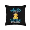 Medical Surgical Tech Scrub Technician Med Surg Technologist Throw Pillow