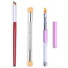 3 Piece Professional Acrylic Nail Brush Set for Ombre and Gradient Techniques