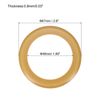 sourcing map Air Compressor Compression Piston Ring, Universal Air Compressor Replacement Part 63.6mm OD 48mm ID 1mm Thickness, Dark Yellow