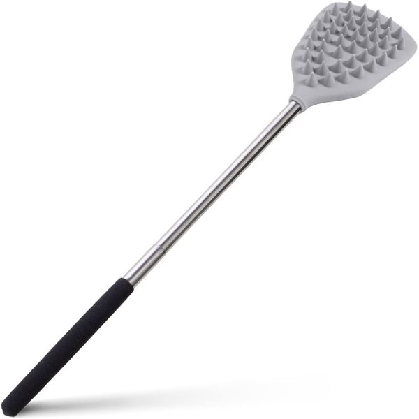 ROUNDS Back Scratcher Don't DamageYour Back Hard Silicon Protrusion Cream applicator Head spa Portable Extendable Telescoping