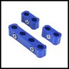 Hihaha 2 Set 8mm Car Engine Spark Plug Wire Separator Looms Divider Blue Durable Material
