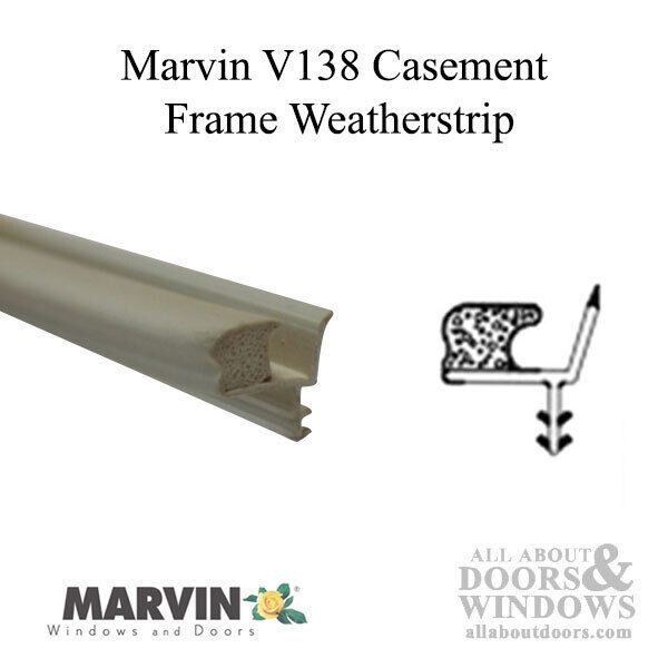 Marvin Foam Weatherstrip For Casement Window 72 Inch Foam Weather Strip Beige