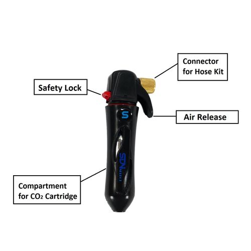 SDNselect Drain Line Cleaner for A/C Condensate Lines Starter Kit with 4 CO2 cartridges