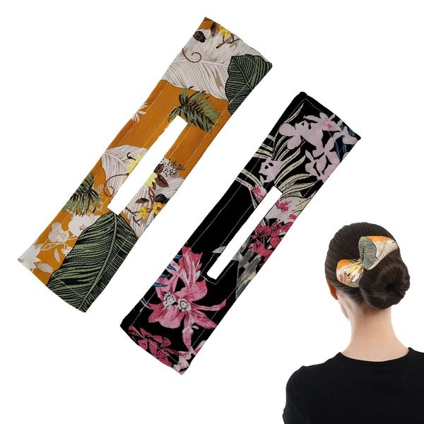 Haarknotenmacher,Dutt-Maker Für Haare,Hair Bun Maker,Hair Bun,Donut Hair Bun Maker,Donut-Haarknoten,Donut Tools,Twist Hair Bun Maker,Damen Kinder Dutt Haar Zubehör,2 Stück (Stil 2)