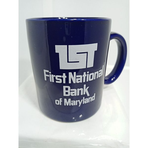 FIRST NATIONAL BANK COFFEE MUG. FIRST NATIONAL BANK OF MARYLAND MUG. . B300