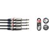 Stagg 18306 60 cm 2x 6.3 mm Mono Jack Twin Cable - Black