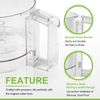 Replacement 112203 Food Processor 3 Quart Clear Cutter Bowl for Robot Coupe R2
