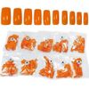 500 French Acrylic Artificial Full False Nail Art Tips (Orange)