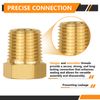 100-PCs HeSun Brass Pipe Fitting, 1/4-Inch NPT Male Hex Plug