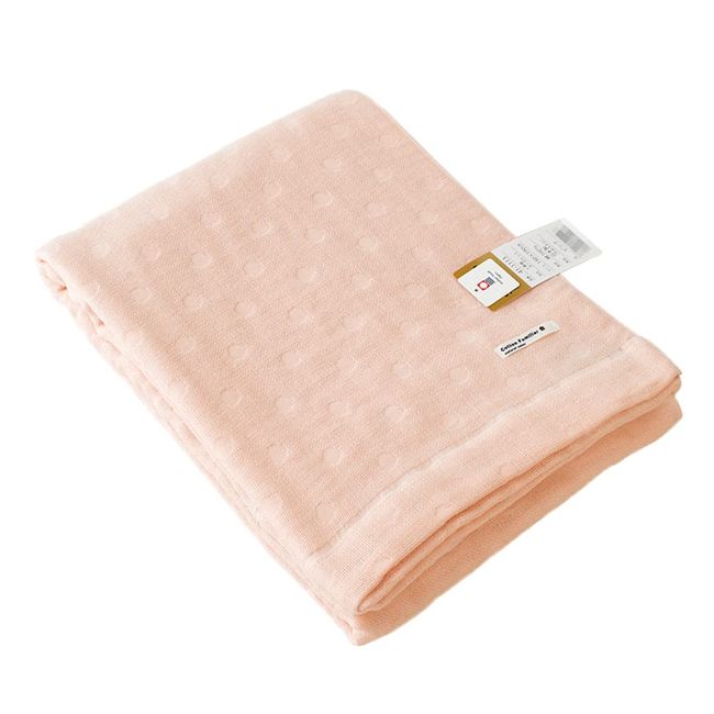 (Over 7,000 Sheets) Imabari 5-ply Woven Gauze Single 100% Cotton Pink Spring Summer All Seasons Imabari Brand Certified Collar Cool Breathable Towel Gauze Smooth Fluffy Made in Japan 140 x 190 cm