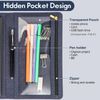 Trifold Blue Notebook Cover Waterproof A5 Size Organizer For Rocketbook Moles...
