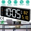 16" Digital LED Desk Alarm Clock Large Display Wall Clock Temperature Date Timer