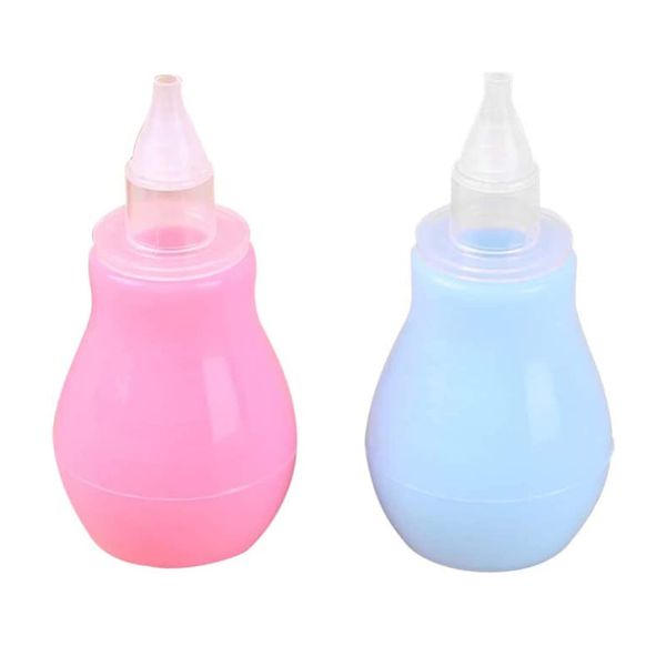 2 Pcs Newborn Nasal Aspirators Reusable Baby Nasal Cleaners Safe Baby Nose Unblocker for Newborns Toddlers