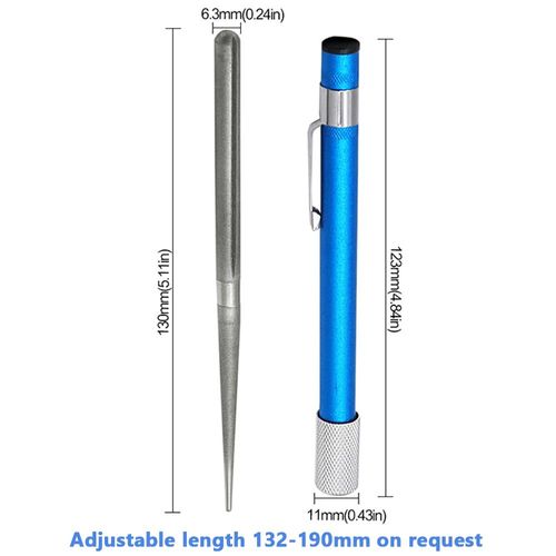 Eyech 2Pcs Serrated Knife Sharpener, Retractable Diamond Sharpening Rod Portable Pocket Knife Steel Sharpener Rod Multifunctional Knife Sharpening Tool for Outdoor Kitchen Fishing Hunting