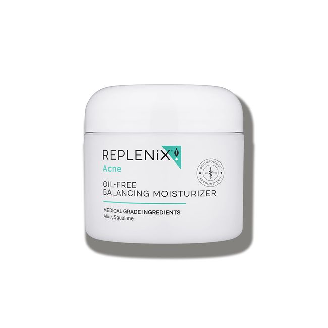 Replenix Oil-Free Balancing Moisturizer with Aloe and Squalane - Medical Grade Acne Treatment, Face Lotion for Sensitive Skin, Non-Greasy, 2 oz.