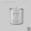 Keith Ti3206 Tasse, Titan mit Deckel, Faltbar