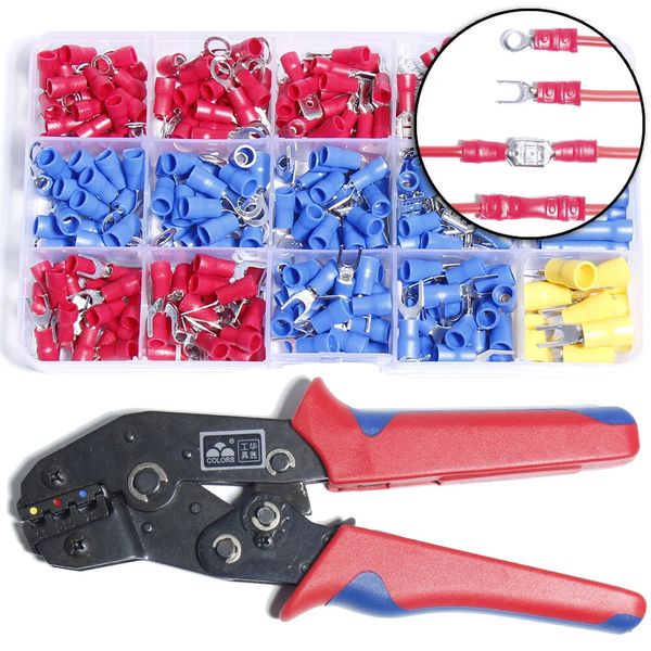 270PCS Assorted Crimp Spade Terminal Insulated Electrical Wire Connector Kit