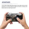 sourcing map Gaming Trigger Mobile Game Controller 3rd Double Side Fire Keys Shooter Sensitive Clear for 4.7-6.5 Inch Cell Phone
