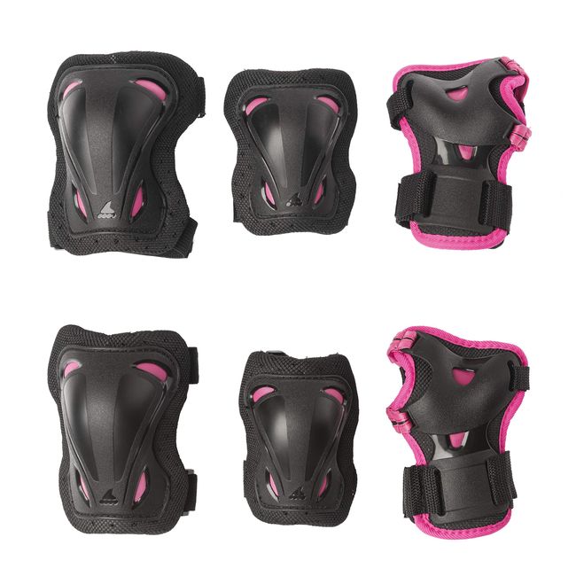 Rollerblade SKATE GEAR JUNIOR 3 PACK BK/PK XXS(-128) Inline Protector for Girls