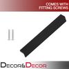 Decoranddecor Contemporary Pull Handles Solid Metal for Cabinets (160mm Between Hole Centres, Matt Black)