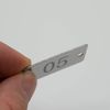 StayMax Stainless Steel Rectangle Numbered Tags with Two Holes (1-50)
