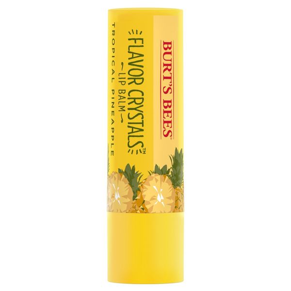 Burt's Bees Flavour Crystals 100 Percent Natural moisturising Lip Balm, 4.53 g, Tropical Pineapple