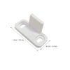 DOITOOL White Barn Door 2 Sets Sliding Barn Door Floor Guide Wall Mounted Hardware for Flush Bottom Adjustable Stay Rollers Barn Door Rollers