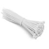 100 PACK WHITE/CLEAR CABLE TIES 300mm x 4.8mm