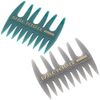 Bablo Pomade Mesh Comb (Gray & Green), Set of 2 Colors, Men's Comb
